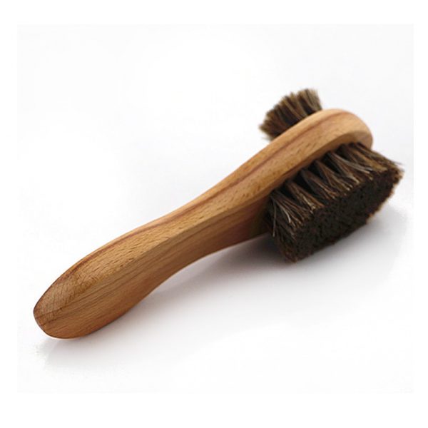 Purezo Wooden Long Handle with Horse Hair 2 in 1 Soft Brush - Image 2