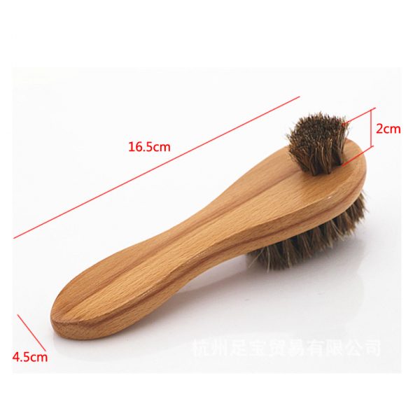 Purezo Wooden Long Handle with Horse Hair 2 in 1 Soft Brush - Image 4