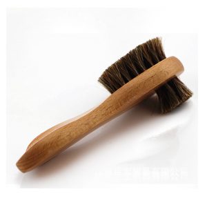 Purezo Wooden Long Handle with Horse Hair 2 in 1 Soft Brush