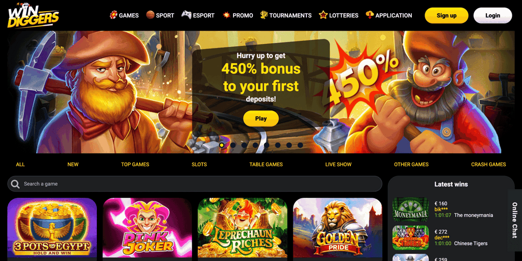Win Diggers Online Casino Testimonial - Obtain No Down Payment Bonuses (2025 )